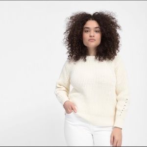 Everlane The Texture Cotton Crew Sweater. Size L.